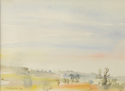 Landscape, Great Bradley, 1980 by Brenda Brin Booker